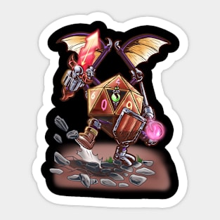 Dice, Spells, and Steel: The Epic Adventures of the Tabletop Warrior Mage Sticker